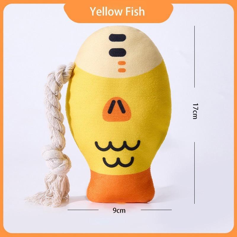 Simulated Sound-sounding Bighead Carp Dog Toy Self-entertaining Interactive Toys Teeth Grinding Cleaning For Pet Supply