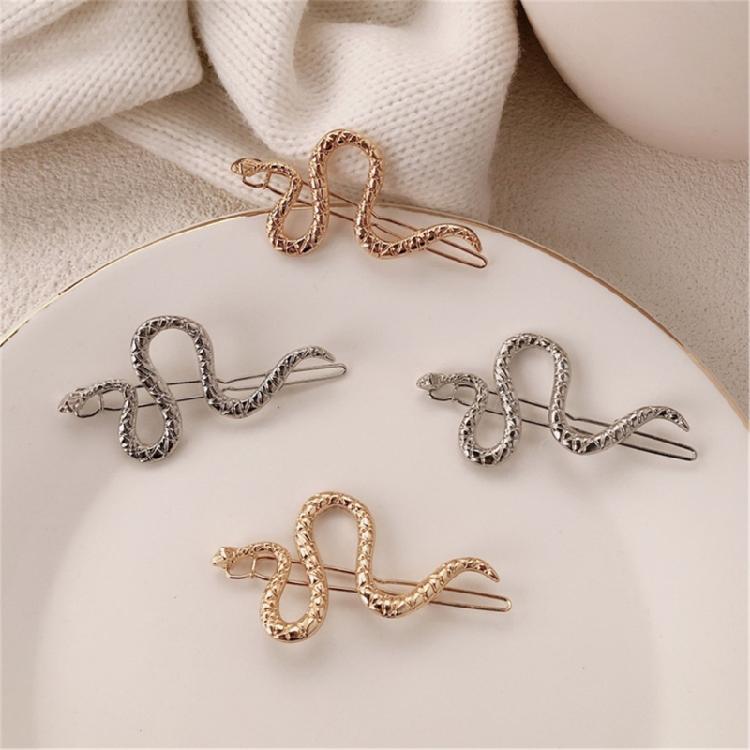 2pcs Modern Snake Form Hairpins Fashion Bangs Clip Retro Barrettes Jewelry Headwear Accessories Hair Styling Tool