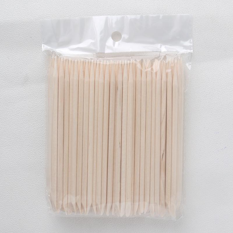 Nail Art Kit: 100 Orangen- und Buchenholzstäbchen, 11,4 cm, für Nagelapplikation & -reinigung.