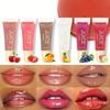 Watery Crystal Clear Jelly Lip Oil Lip Balm Moisturizing and SmoothingLip Lines Jelly Pout Lip Gloss Glass Lip Fruit Scent