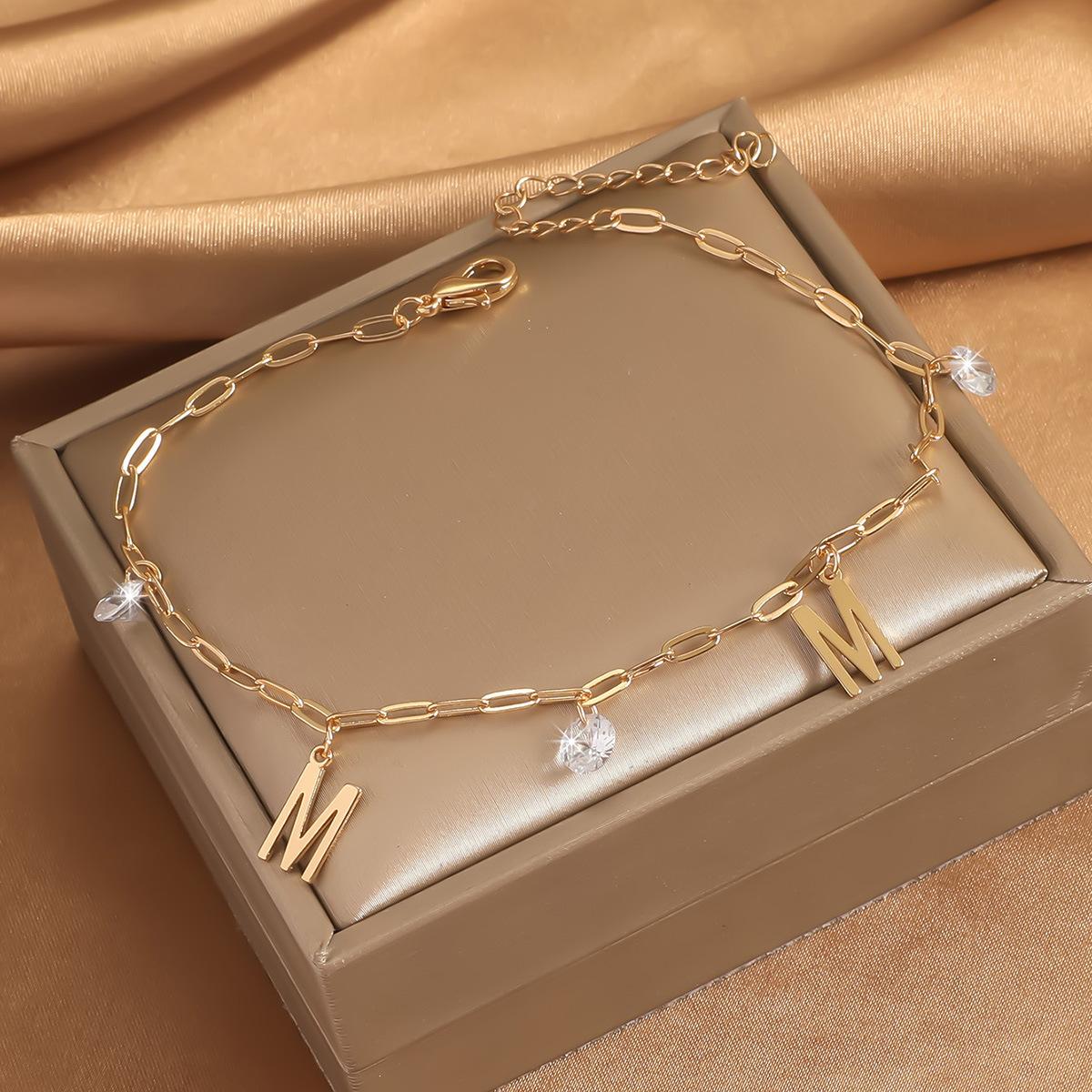 

Copper Zircon Butterfly Love Pendant Metal Chain Fringed Anklet Women S Fashion Personality Niche Foot Accessories