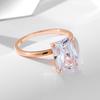 Classic Elegant Fine Jewellery Ring Set Custom Wedding Jewelry S925 Sterling Silver Zircon Fine Engagement Rings for Women