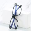 Personalized Square Rivet Decorative Glasses Frame, Anti-Blue Tr90 Flat Glasses, Can Be Equipped With Myopia Frame Glasses