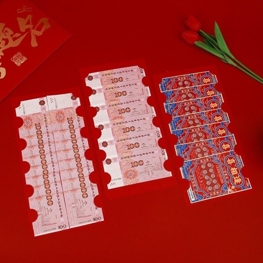 Paper Large Red Envelopes Traditional Money Pockets New Year Red Packet Valentine's Day
