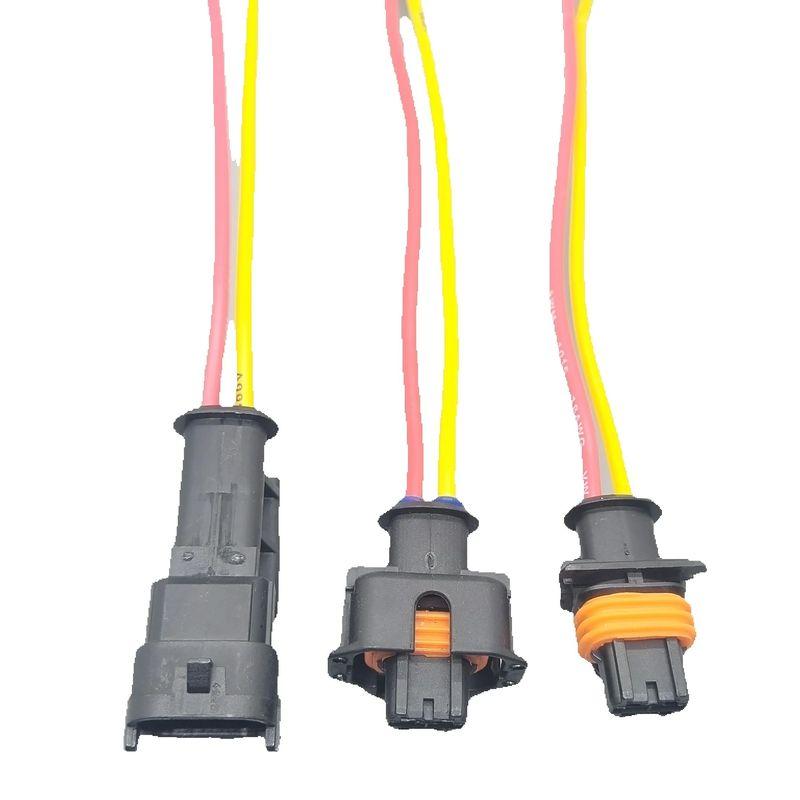 shhworldsea 2pin 3.5mm Fuel Injector Plug 1928403698 Automotive Male and Female Waterproof Connector 936059-1