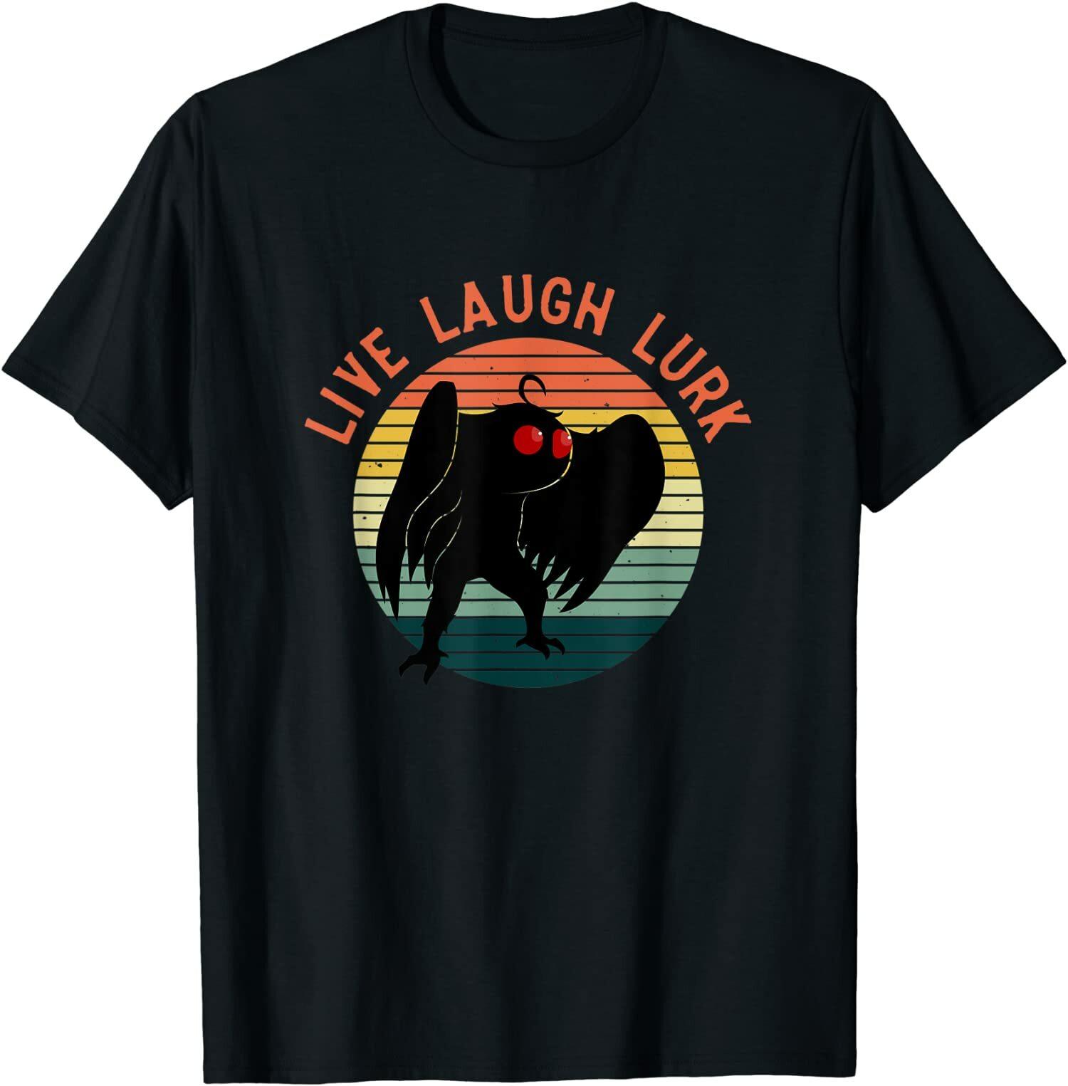 NEW LIMITED Live Laugh Lurk Mothman Funny T-Shirt XL