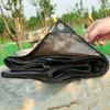 PVC Tarpaulin Black Grid Waterproof Canopy Succulent Plants Rain Cover Balcony Terrace Gazebo Car Heavy Duty Rainproof Cloth
