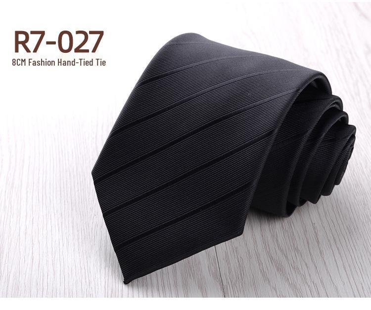 Versatile Retro Striped Tie for Men - Hand-Knotted British Korean Style In Brown, Green, and Blue for Business and Formal Wear.