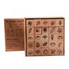 25Pcs/Set Wood Rubber Stamps Botanical Butterflies Decorative Wooden Stamps Clouds Stamps for Diaries Journals Scrapbooks Cards DIY Crafts