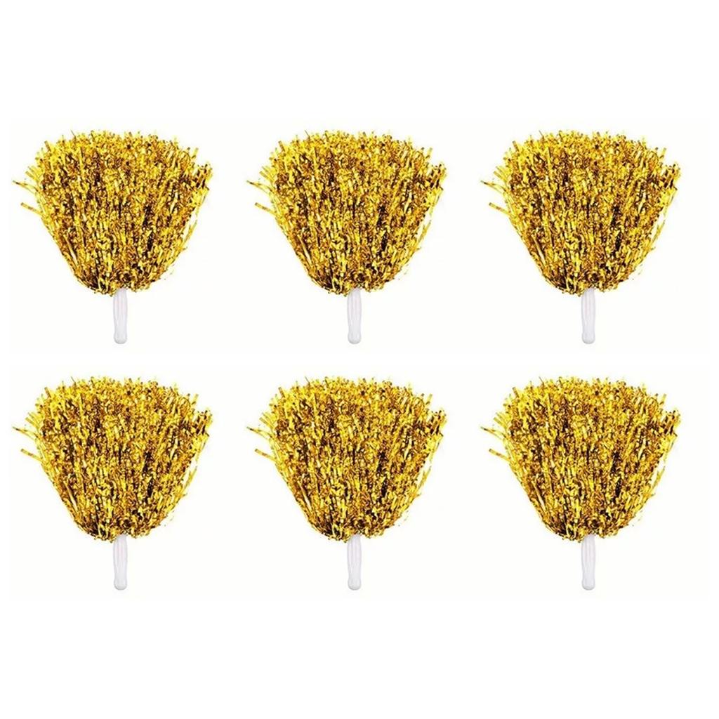 10PCS Pompones de Animación con Mango Recto Reutilizables Efecto Flash Plástico Pompones de Animación Bola