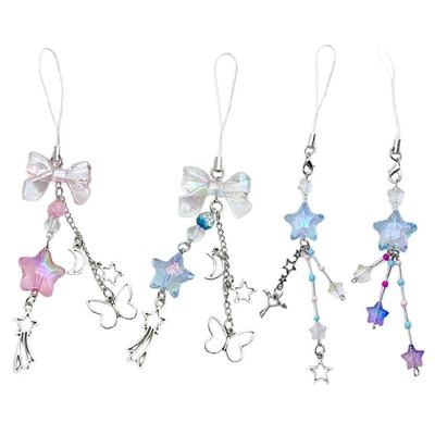 Sweet Cool Phone Strap Bowknot Hanging Pendant for Backpack Bag Purse Decors