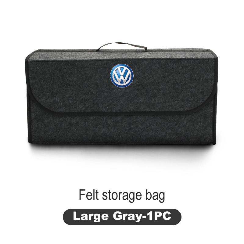 BAG1 Car Trunk Felt Storage Box Folding Organizer Auto Interior Accessories For Volkswagen VW Golf Jetta Passat Mk4 Mk5 Mk6 CC Golf