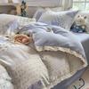 Small Fresh Lace Bedding Four-piece Set, Skin-friendly and Breathable, Washed Sheets, Quilt Covers, Pillowcases