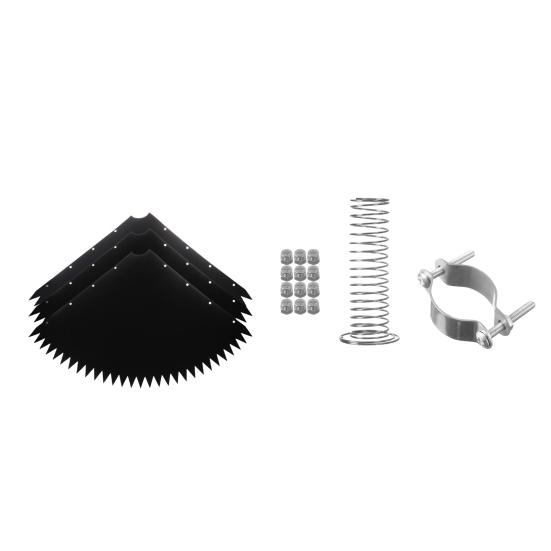 Squirrel Baffle for Birds Feeder Pole 19-inch Squirrel Barrier with Spiked Edges Outside Pole Mount Stopper Protects Feeders from Squirrels