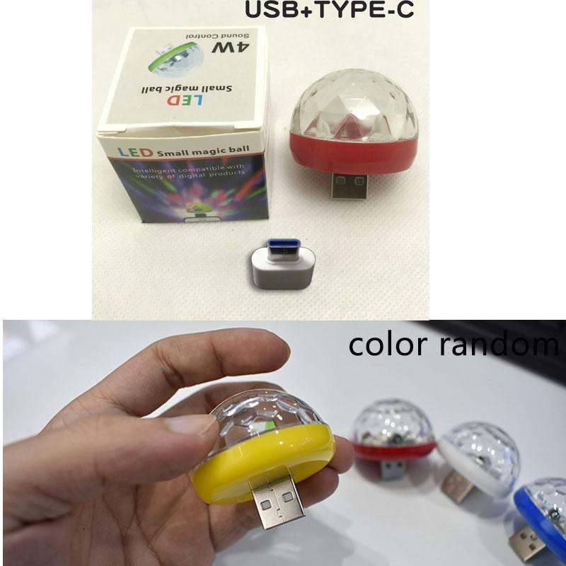 Mini Car Lights Portable Home Party Light DC 5V Colorful Ball Led Phone USB Lights