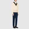 Gucci V-Neck Wool Knit Jumper 'White' Men's 576802-XKAUK-9133