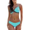 Cintura alta Swimwear Natação Backless Top Push Up Bikini Set Sexy Bikini Swimwear Feminino