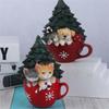 Small Animal Christmas Cup Night Light Resin Crafts Home Desktop Christmas Tree Light String Decoration Ornaments