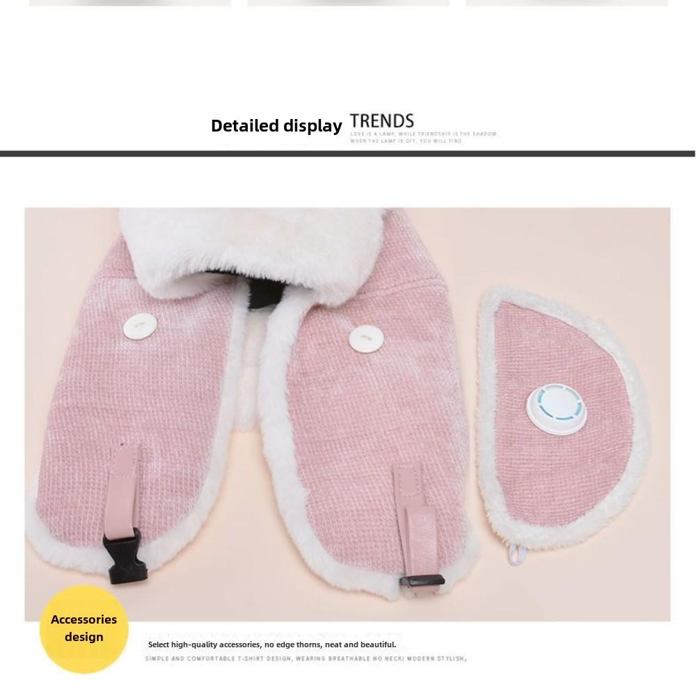 Mütze Winter Damen Neu Cartoon Lei Feng Mütze Koreanische Version Niedlich Warm Baumwollmütze Outdoor Radfahren Winddicht Lei Feng Mütze Damen