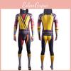 Mortal Kombat Scorpion Cosplay Kostüm mit Lycra-Stoff für Spielefans