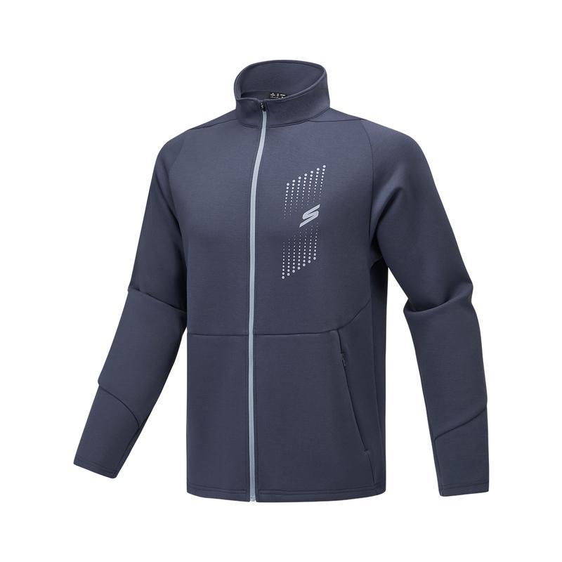 Skechers Basic Sports Series Comfortable Soft Jacket Men jackets P425M126-00W5 S