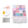 Jewelry Beads Kit Portable Colorful Letter Beads DIY Glass Seed Beads Set for Craft Bracelet Necklace Making