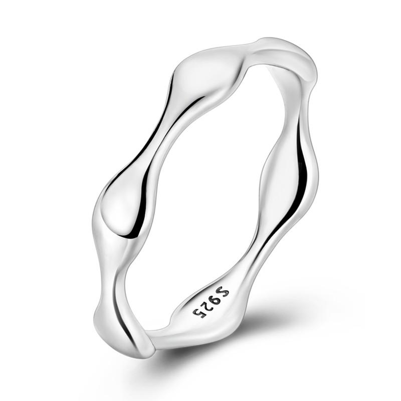 New Style 925 Silver Fashion Shining Zircon Ring Shiny Stone Simple Trendy Rings For Women Popular Wedding Jewelry Gift