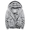 Herbst Winter Kapuzenpullover Herren Warme Jacke Dickes Herren Kapuzensweatshirt Männlich Warmes Fellfutter Sportbekleidung Trainingsanzüge Herren Mantel