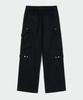 ECORR Cotton Wide Cargo Pants_Black
