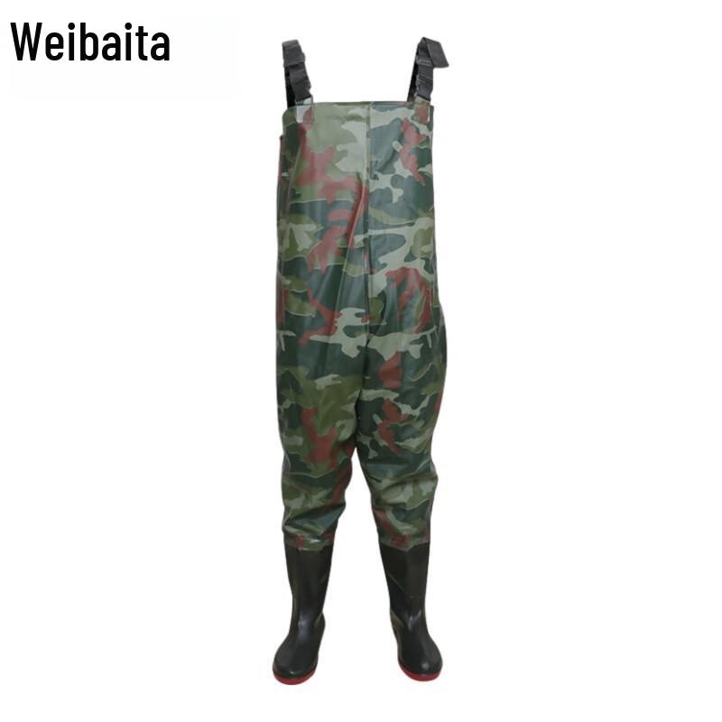 Wei Baida Forest Green Camo Waterproof Fishing Waders 41