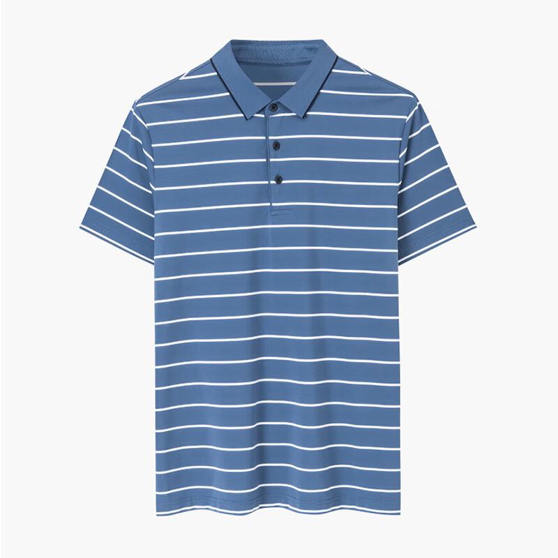 TRIES Men s Classic Striped Short Sleeve Polo Shirt 46