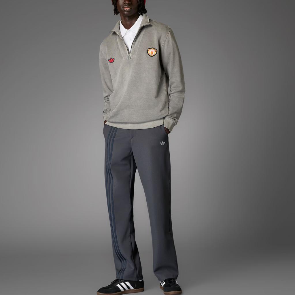 Adidas ორიგინალი მანჩესტერ იუნაიტედის ტერასის იკონების ლოგო სვიტშოტი მამაკაცებისთვის სვიტშოტი შავი JF0384