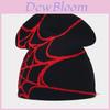 Gothic Spider Web Knit Hat For Men Women Warm Winter Outdoor Beanie