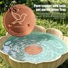 Outdoor Garden Bird Bath Accessories Copper Disc, Water Purifier Pure 3 Point Decorative Waterscape Support, 4 Inch Purification Disc for