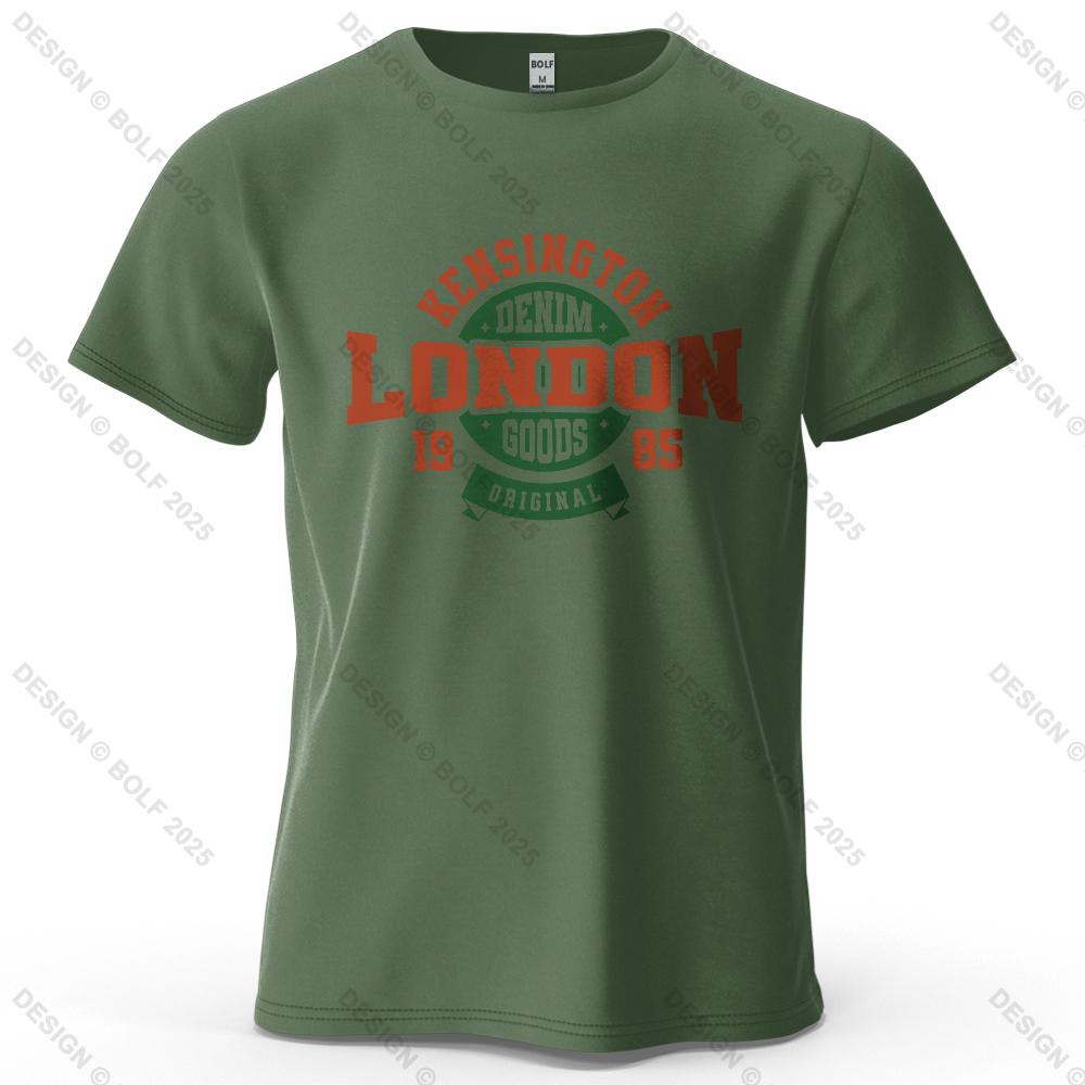London 1985 Printed Men's T-Shirt 100% Cotton Oversized Vintage Classic Graphic Tees for Women Tops Tees Casual Streetwear