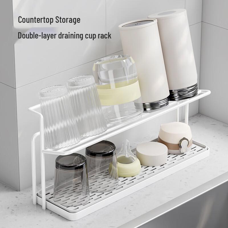 

SHENGXITAO Double-Layer Kitchen Cup Drying Rack