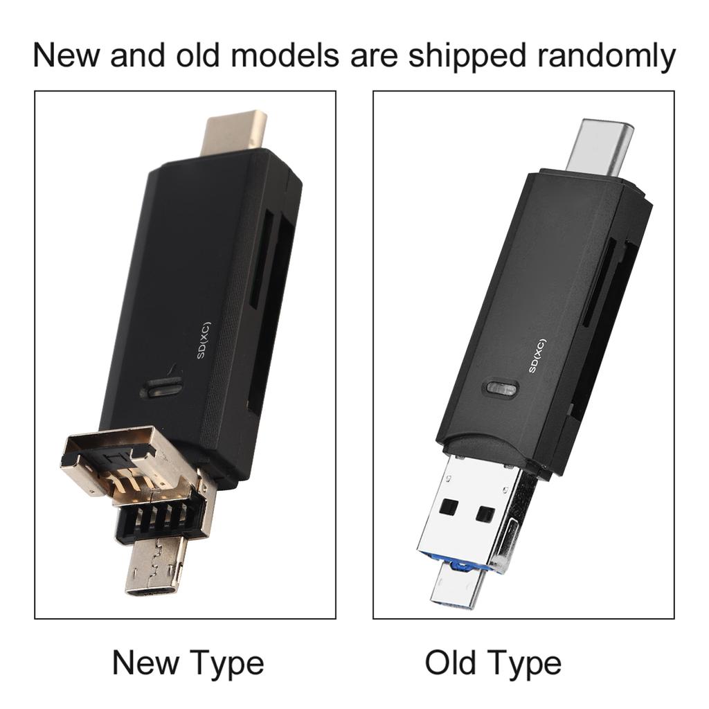 3 In 1 Type C + Micro USb   USB Port OTG Memory Card Reader for Memory  Small Memory  Storage Card