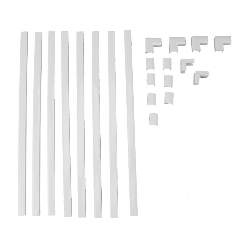 Cord Hider Stylish Cord Cover Raceway Kit Cable Concealer for TV Office 15.75x0.59x0.35in
