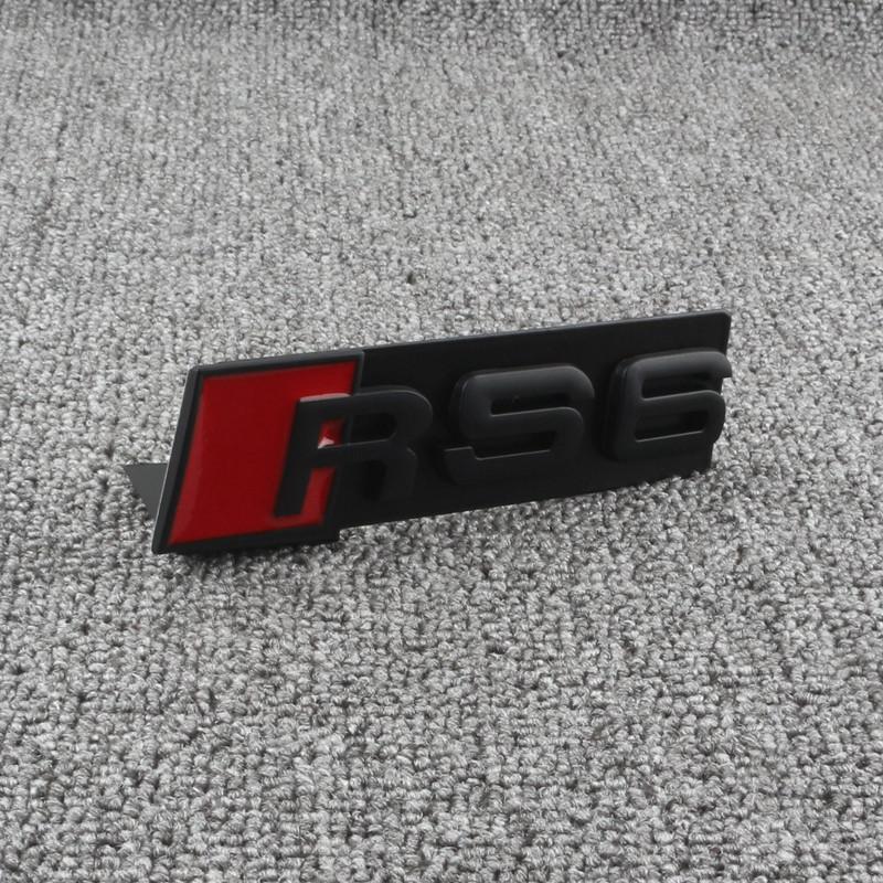 Car Honeycomb Grille Emblem Sticker Car Displacement Badge For 22 A3 A4 A6 Q5 A5 A1 Q3 Q7 A7 TT Q2 SQ5 RSQ3 RSQ8 S3 S4 RS5 RS6