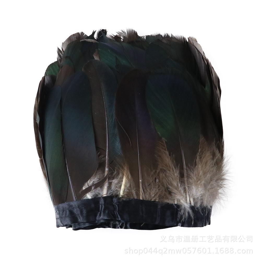 Natural Color Goose Feather Big Floating Cloth Edge Clothing Accessories 2 Meters A Pack Of Feather Cloth Belt Diy New