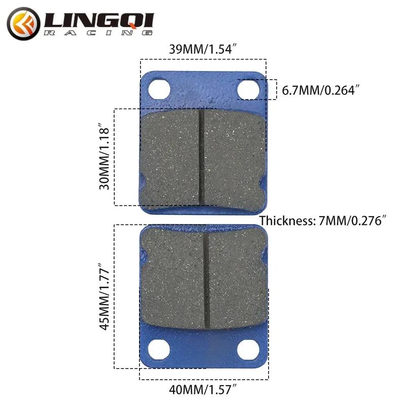LINGQI RACING Front and Rear Brake Pads Brake Pump Parts For 50cc 70cc 90cc 110cc 125cc 140cc Pit Dirt Bike ATV Quad Scooter