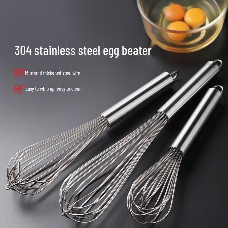 

NHZHIW 304 Stainless Steel Manual Egg Whisk