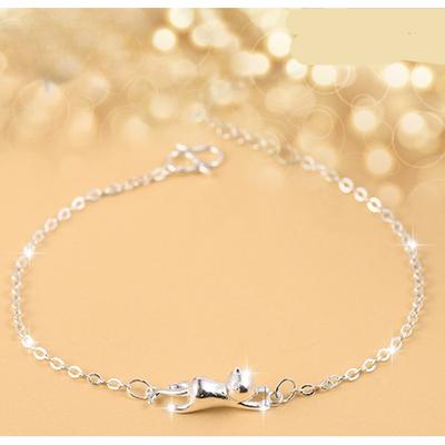 Koreanische Version Imitation Armband Schmuck Damenmode Niedliche Katze Retro Temperament Einfach und Antiallergisch Schmuck