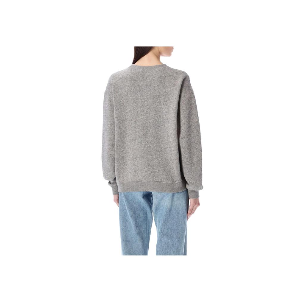 Polo Ralph Lauren Logo Print Crew Neck Pullover Long Sleeve Sweatshirt Women sweatshirt Gray 211943006-004