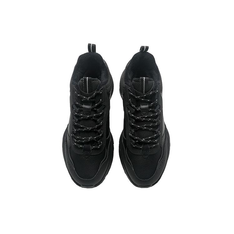 Anta Life Collection Textile, Synthetic Leather Waterproof And Warm Low top Casual Shoes Men's Black 912348981-1