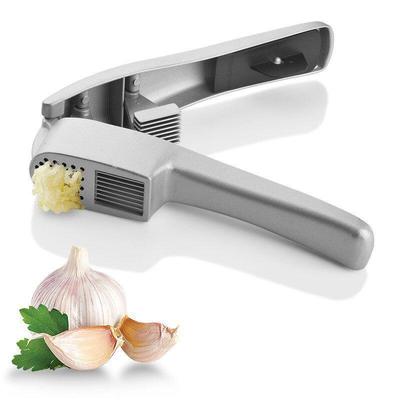 Pressa per Aglio Manuale Multifunzionale 2 in 1 per Cucina Domestica, Tritatutto per Aglio in Lega di Alluminio per Cucina, Strumento per Verdure
