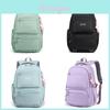 Nylon School Backpack For Teens With Multiple Compartments Waterproof Design For Students