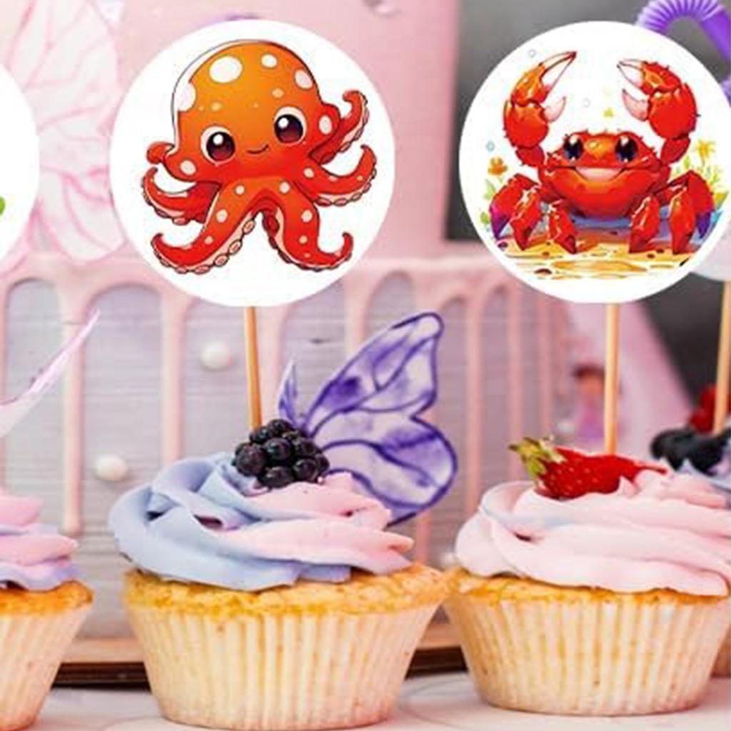 100-500Pcs Top-Grade Cartoon Premium-Quality Marine First-Class Animals Premium-Quality Stickers Premium-Quality Reward Superior-Grade Stickers