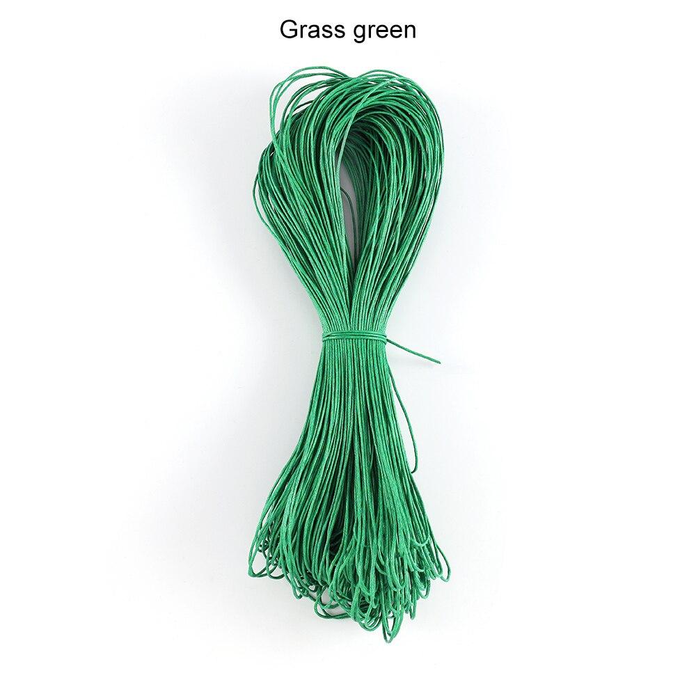 65m/Lot 1mm X 65m Polyester Braided Rope Bracelets Necklaces Beaded Cord Wax Wire for DIY Jewelry Making Findings Supplies Accessories