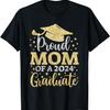 Mom Senior 2024 Proud Mom Of A Class Of 2024 Graduate T-Shirt